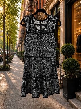 Marc New York by Andrew Marc Knit Fit & Flare Dress | Size XL